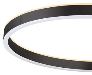 SLV LED-stoječa svetilka One Straight, črna, 2700/3000 K, zatemnjen, Črna, Dnevna soba / jedilnica, Kovina, Sodobni
