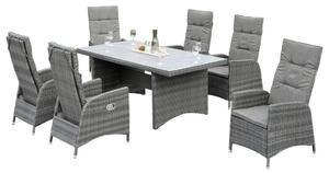 VRTNI SET aluminij siva siva