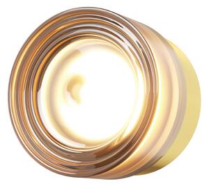 Maytoni LED-stenna svetilka OLO, medenina/jantar, gladka, Ø 13 cm, CCT, Zlata / medeninasta, Dnevna soba / jedilnica, Steklo, Sodobni
