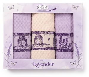 Frotirne kuhinjske krpe Lavender set 3 kos