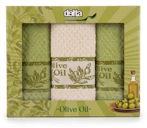 Frotirne kuhinjske krpe Olive Oil set 3 kos