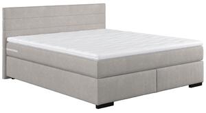 POSTELJA BOXSPRING x , les, umetna masa, tekstil siva