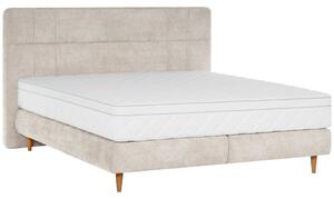 POSTELJA BOXSPRING 160 cm x 200 cm , tekstil bež