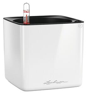 Lechuza Posoda za zelišča Cube Glossy (Zunanje dimenzije (Do x Š x V): 14 x 14 x 13,5 cm, Plastika, Bela, Sijaj)