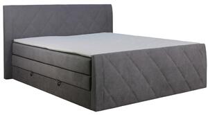 POSTELJA BOXSPRING 160 cm x 200 cm , tekstil rjava