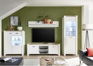 DNEVNI REGAL, bela, barve hrasta