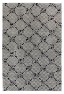 TKANA PREPROGA Cornflower Double 140/200 cm tkano srebrne barve