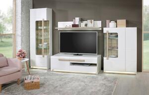 DNEVNI REGAL, bela, barve hrasta