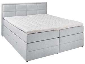POSTELJA BOXSPRING 180 cm x 200 cm , tekstil sivobež