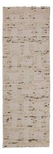Ročno tkan tekač iz mešanice volne v naravni barvi 80x230 cm Rova Blend – Flair Rugs
