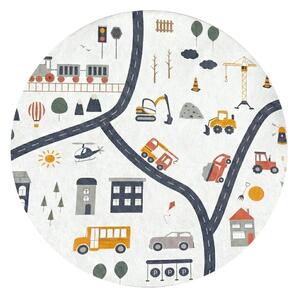 Pralna otroška igralna preproga ø120 cm World Around Me – Mila Home