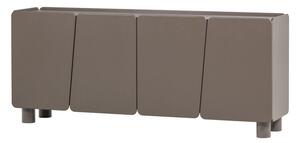 Rjava komoda iz masivnega bora 200x85x45 cm Root – WOOOD