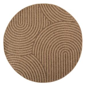 Rjava okrogla notranja in zunanja preproga ø 120 cm Timber 1401 – Ayyildiz Carpets
