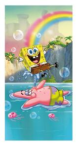 Bombažna otroška brisača 70x140 cm Sponge Bob "Tropical Duo" – Jerry Fabrics