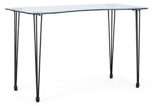 Pisalna miza s stekleno mizno ploščo 60x120 cm Rondo – Bizzotto