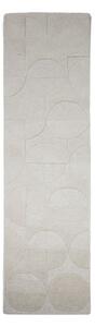 Slonokoščen ročno tkan volnen tekač 60x230 cm Gigi – Flair Rugs