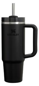 Črna termovka s slamico iz nerjavečega jekla 890 ml Quencher H2.O FlowState™ Tumbler Black 2.0 – Stanley
