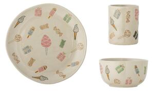 Otroški set posode iz kamenine 3 ks Sweets – Bloomingville Mini