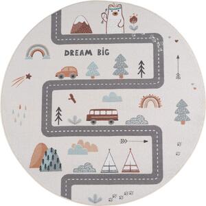 Kremno bela pralna otroška preproga ø120 cm Coco 1134 – Ayyildiz Carpets