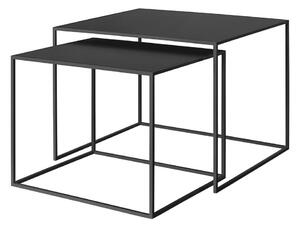 Črne kovinske mizice v kompletu 2 ks 50x60 cm Fera – Blomus