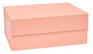 Svetlo rožnata kartonasta škatla za shranjevanje s pokrovom 33x25x15 cm Hako – OYOY Living Design