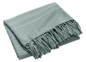 Zeleno bombažno pregrinjalo 180x220 cm Lilia – douceur d'intérieur