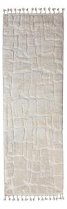 Kremno bel tekač 80x300 cm Esra Cobbled – Flair Rugs