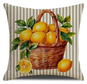 Prevleka za blazino LEMON BASKET 45x45 cm, bež