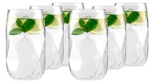 Kozarci v kompletu 6 ks iz borosilikatnega stekla 400 ml Geo – Vialli Design