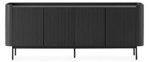Črna komoda 200x80x40 cm Willa – MOME