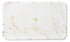 Kopalniška preproga v beli in zlati barvi 45x75 cm Aquamarbre – douceur d'intérieur