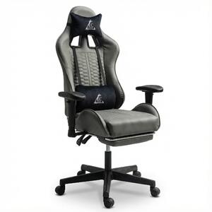 JAKS Gaming stol sivi eko usnje EvoChair