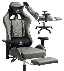 JAKS Gaming stol sivi eko usnje EvoChair