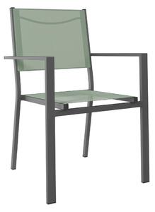 STOL aluminij antracit, zelena