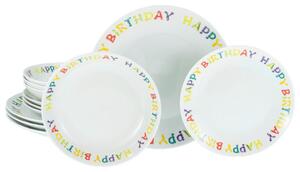Creatable Jedilni Servis Happy Birthday, 12-Delni