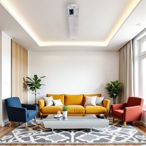 Infrardeči grelec z WiFi, ElectricSun 2800W in 1400W, beli, električni grelnik s termostatom in daljinskim upravljalnikom, montaža na steno in strop