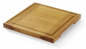 Kvadratna Servirna Deska, Hrast, 270x270x20mm
