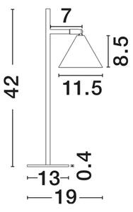 NAMIZNA SVETILKA CONICO GU10 1x10W IP20 NL9011435