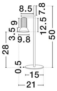 NAMIZNA SVETILKA LUVIA GU10 1x10W IP20 NL9011448