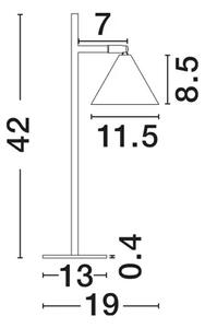 NAMIZNA SVETILKA CONICO GU10 1x10W IP20 NL9011434