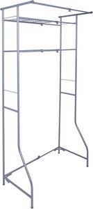Kovinsko kopalniško stojalo nad pralni stroj FIXANO 170x60-90 cm, siva