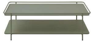 Zelena kovinska klubska mizica 55x110 cm Yuba – Unique Furniture