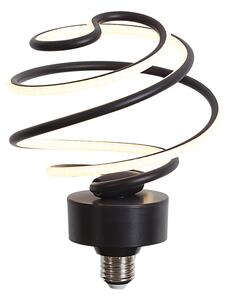 E27 LED okrasna žarnica črna spirala 6W 370 lm 3000K