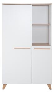 Bela otroška garderobna omara v hrastovem dekorju 52x180x180 cm Léon – Roba
