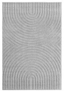 RAVNO TKANA PREPROGA ART 140/200 cm tkano srebrne barve