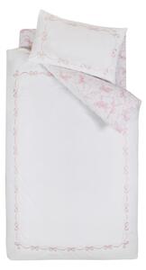 Bela enojna posteljnina 135x200 cm Bow Embroidery – Catherine Lansfield