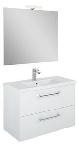 Riva Compact Komplet kopalniškega pohištva (Skupna širina kopalniškega pohištva: 81,7 cm, Bele barve)