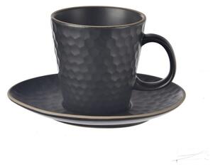 Črna keramična skodelica za kapučino 250 ml Tea Time – Orion