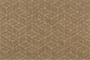 PREDPRAŽNIK Dune Leaves Taupe 60/90 cm reliefno umazano rjava