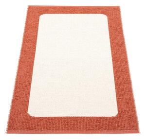 Opečnato oranžna/kremno bela notranja in zunanja preproga 70x120 cm Ilda Brick – Pappelina